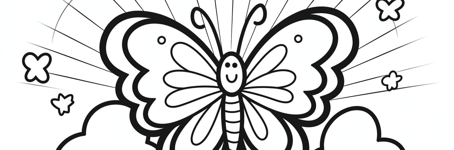 Kostenlose Schmetterlinge-Malvorlagen - Ausmalbilder von